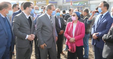 وزيرة البيئة ومحافظ كفر الشيخ يفتتحان مصنع سيدى سالم لمعالجة المخلفات