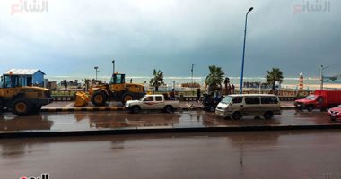 أمطار غزيرة فى تداعيات نوة