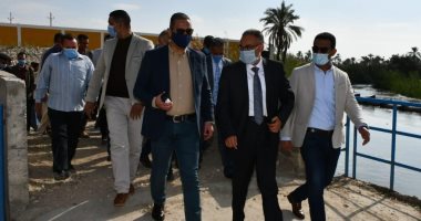 محافظ الفيوم يتفقد محطة طلمبات البطس الجديدة لحل مشكلة نقص مياه الرى