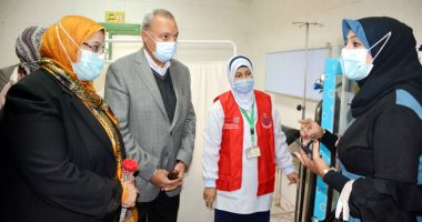 محافظ القليوبية ومساعدة وزيرة الصحة يتفقدان الوحدة الصحية بميت راضى ببنها