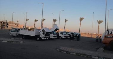 محافظ السويس: تحديث أسطول معدات النظافة ودخولها الخدمة بعد صيانتها.. صور