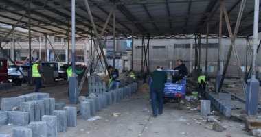 استمرار أعمال تطوير موقف سيارات الفيوم - بنى سويف .. صور
