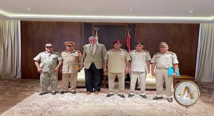 اللجنة العسكرية بالجيش الوطني تناقش مع ” كوبيش” إجلاء القوات الأجنبية