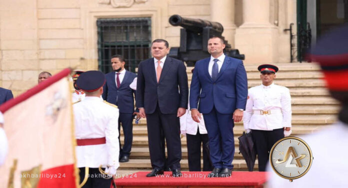 الدبيبة في فاليتا لعقد اجتماع مع نظيره المالطي