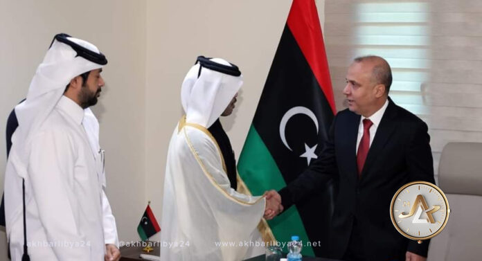 اللافي يلتقي سفير قطر ويؤكد دورها في دعم الليبيين