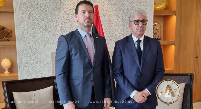 باشاغا لسفير التشيك: سنستخدم الطرق السلمية لمباشرة العمل من طرابلس